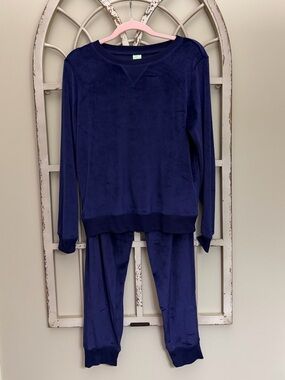 NWT Honeydew Navy Blue Long Sleeve Jogger Super Soft Lounge Set XS